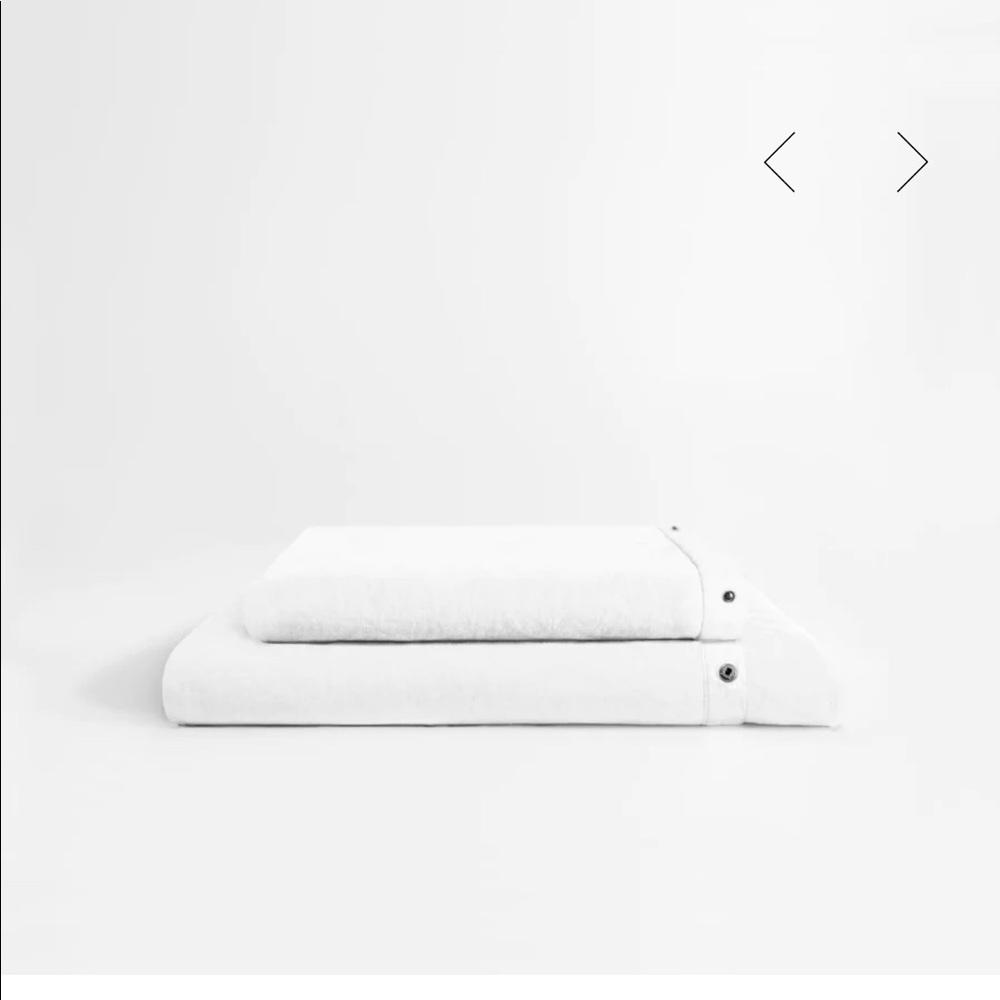 White French Linen Duvet Cover & Top Sheet Set NWT Cal King size NEW by Primary - Picture 2 of 10